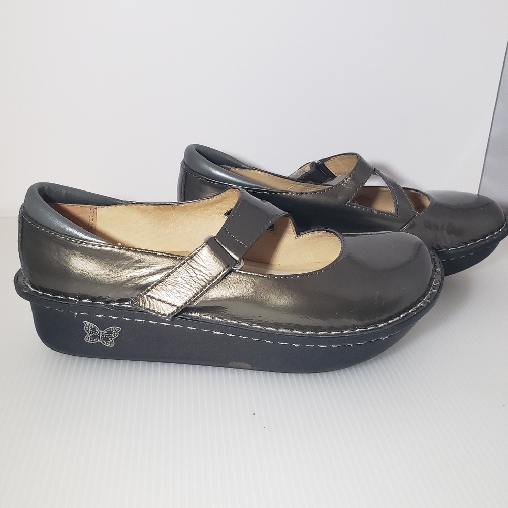 Alegria Leather Golden Brown Nurse Doctor Comfort Clogs 38